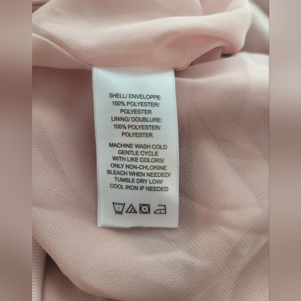 DAYA BY ZENDAYA ELEGANT SATIN DRESS/JACKET IN  SOFT PINK WOMENS SIZE SMALL - Picture 3 of 16